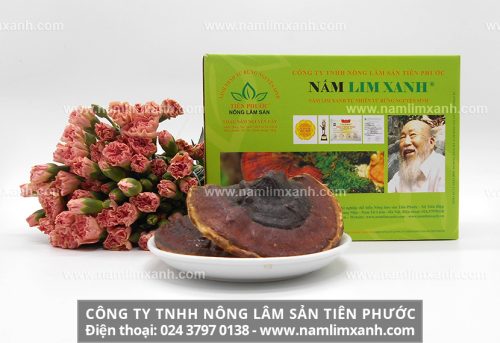 Giá nấm lim xanh của Công ty TNHH Nông lâm sản Tiên Phước được niêm yết công khai