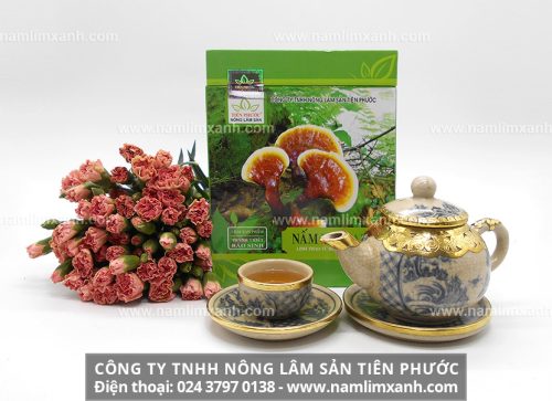 Sản phẩm nấm lim xanh của Công ty TNHH Nông lâm sản Tiên Phước đang được phân phối tại tỉnh Thái Nguyên